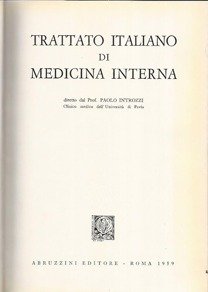 Trattato italiano di medicina interna. Malattie del fegato,delle vie biliari …