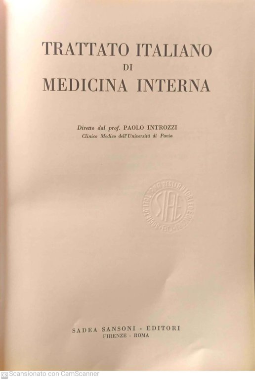 Trattato italiano di medicina interna. Parte decima. Malattie del collageno …