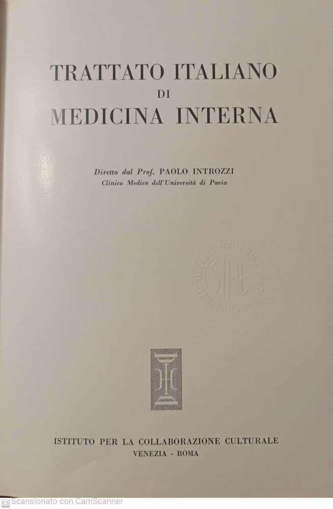 Trattato italiano di medicina interna. Parte quinta. Malattie infettive e …
