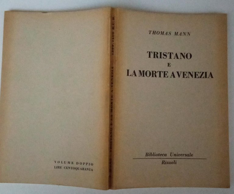 Tristano e la morte a Venezia