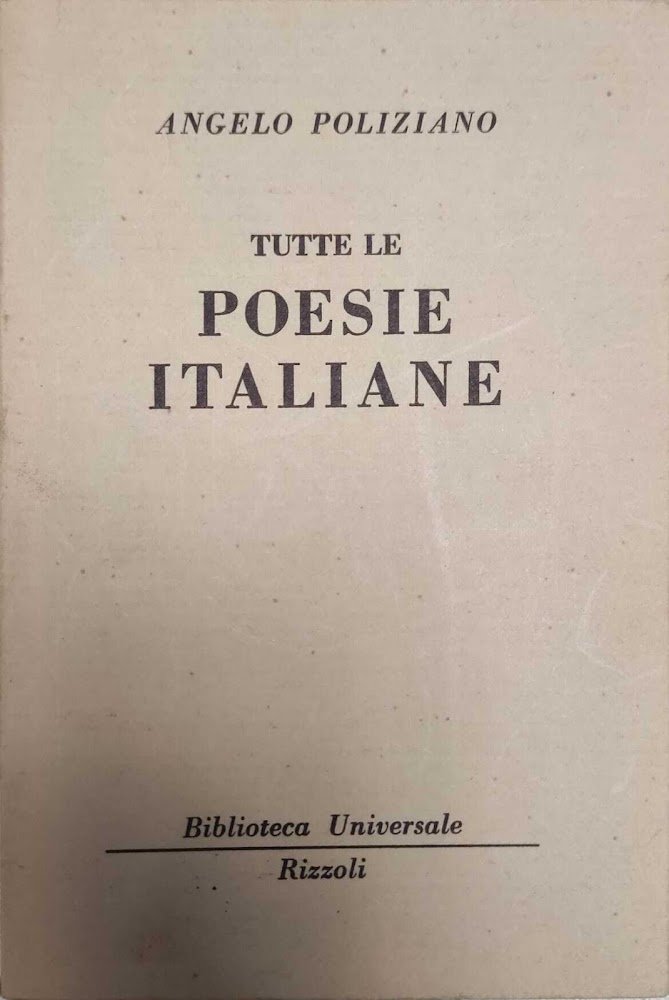 Tutte le poesie italiane