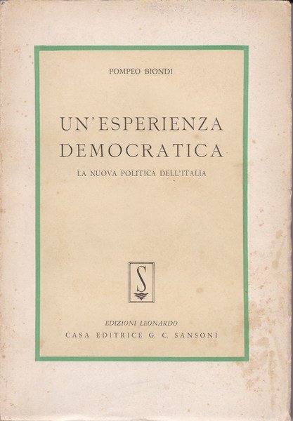 Un'esperienza democratica