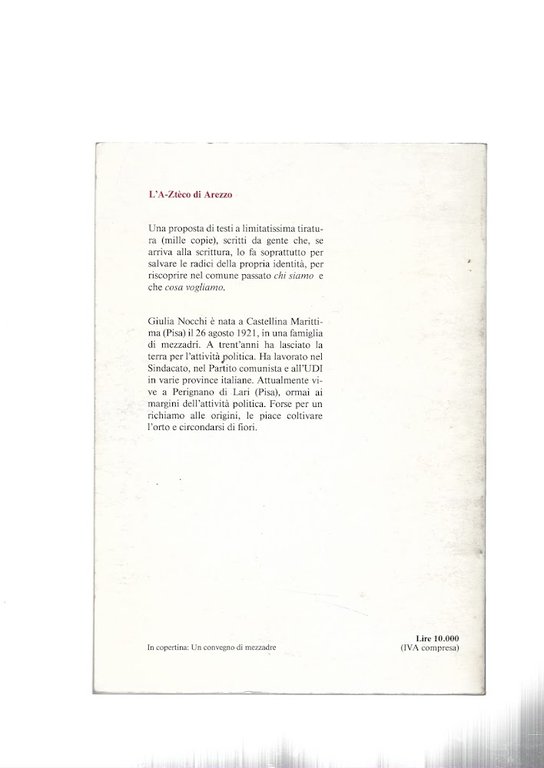 UNA DONNA FA POLITICA. Appunti e cronache della mia vita …