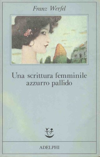 Una scrittura femminile azzurro pallido