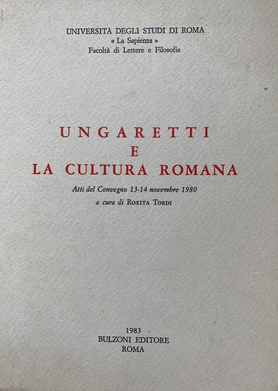 Ungaretti e la cultura romana