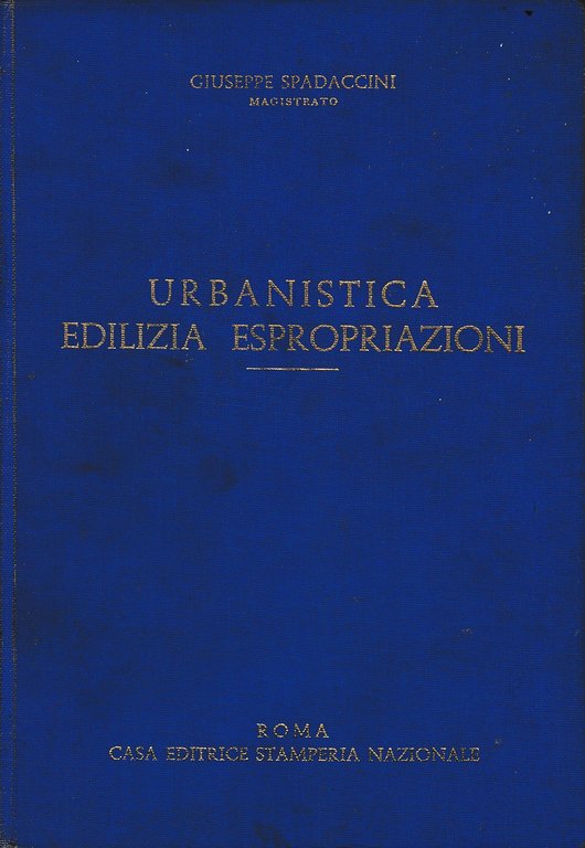 Urbanistica Edilizia Espropriazioni