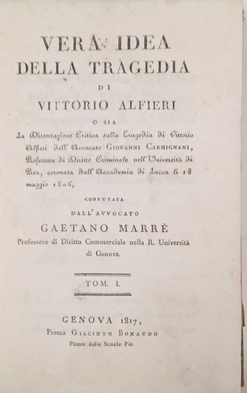 Vera idea della tragedia (tomo I) | Immagine Gallery 2