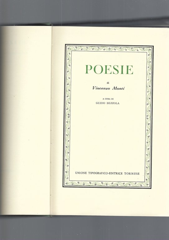 VERSIONE DELL' ILIADE E POESIE