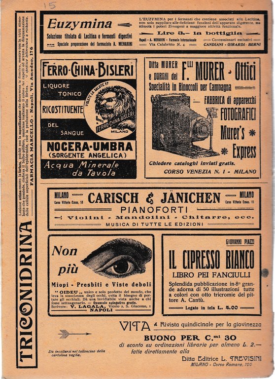 Vita. Rivista quindicinale per la giovinezza anno I. - N. … | Immagine Gallery 3