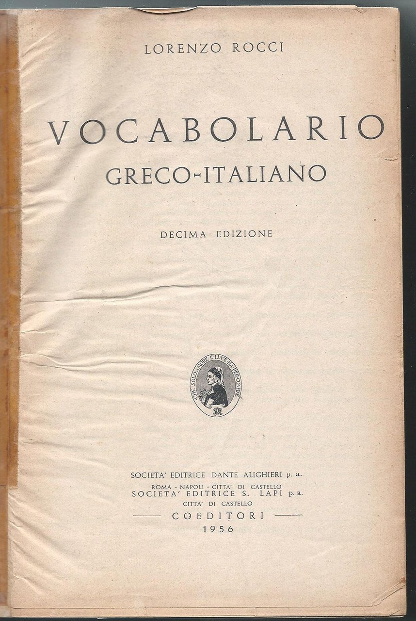 VOCABOLARIO GRECO - ITALIANO