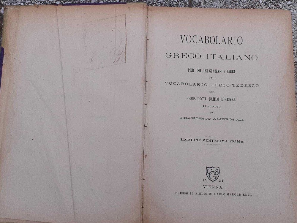 Vocabolario greco-italiano. Per uso dei ginnasi e licei