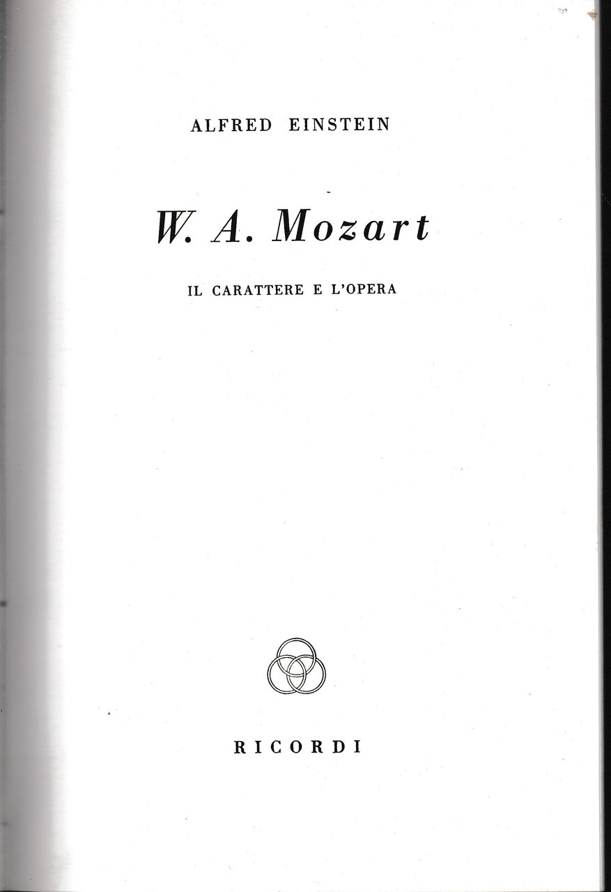 W. A. Mozart. Il carattere e l'opera