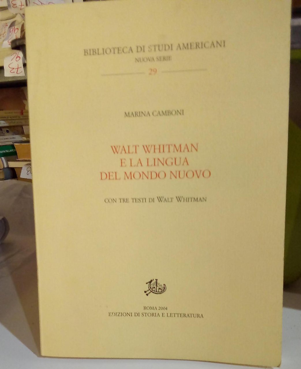 Walt Whitman e la lingua del mondo nuovo. | Immagine principale