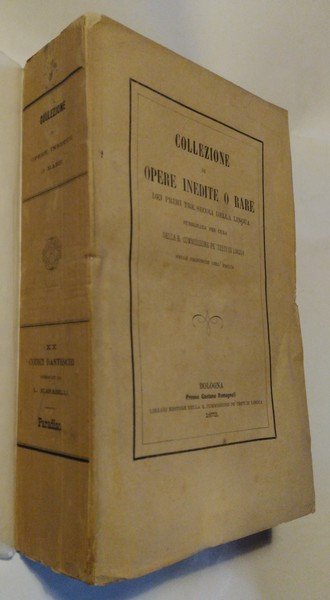 Esemplare della divina commedia donato da Papa (Benedetto XIV) Lambertini …