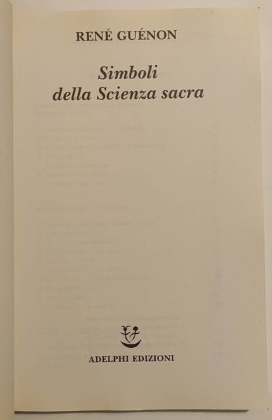 Simboli della scienza sacra.