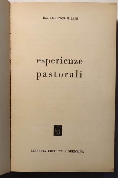 Esperienze pastorali.