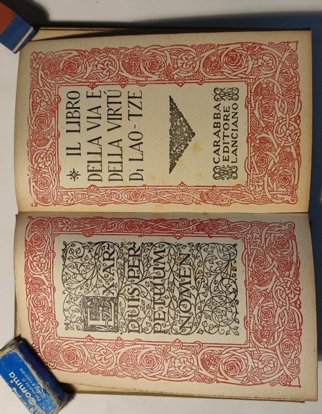 Il libro della via e della virtù di Lao-Tze.