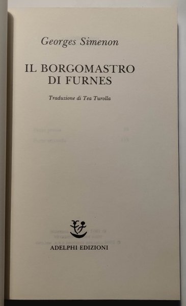 Il borgomastro di Furnes.
