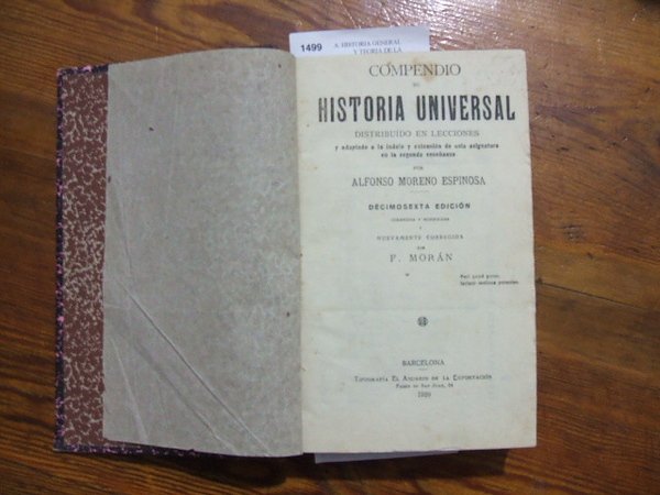 Compendio de Historia Universal distribuido en lecciones. y adaptado a …