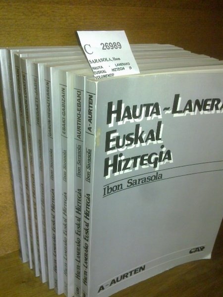 HAUTA - LANERAKO EUSKAL HIZTEGIA (9 VOLUMENES)