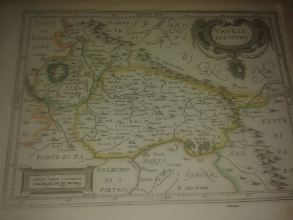 MAPA ANTIGUO: “UMBRIA PERUGINO”.