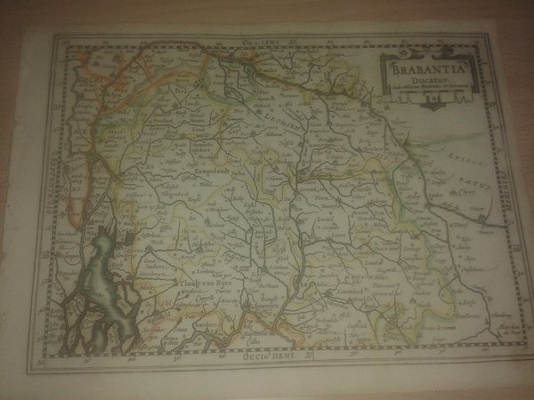 MAPA ANTIGUO: “BRABANTIA Ducatus”.