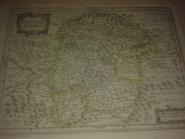 MAPA ANTIGUO: “NASSOVIA COMITATUS”.