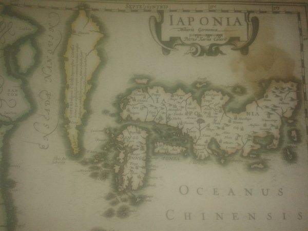 MAPA ANTIGUO: “IAPONIA. Petrus Kaerius Coelavit”.