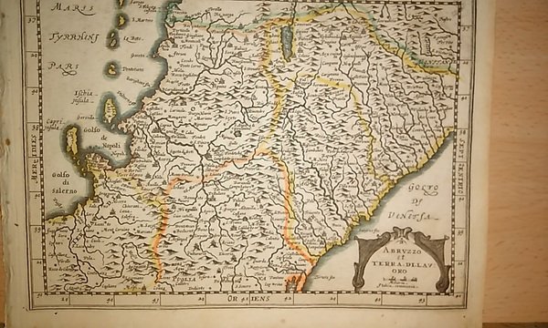 MAPA ANTIGUO: “ABRUZZO ET TERRA DI LAVORO”