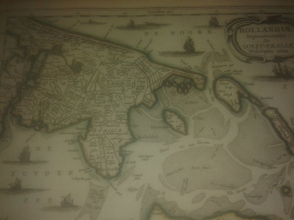 MAPA ANTIGUO: “HOLLANDIAE Septentrionalis sive WEST-FRISSIAE Descriptio nova”.