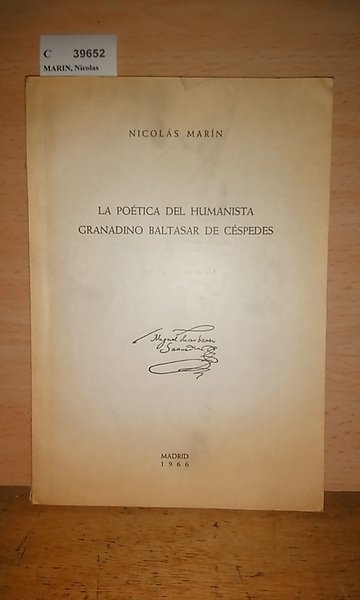 LA POETICA DEL HUMANISTA GRANADINO BALTASAR DE CESPEDES