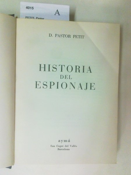 Historia del espionaje