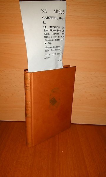 LA IMITACION DE SAN FRANCISCO DE ASIS. Version del frances …