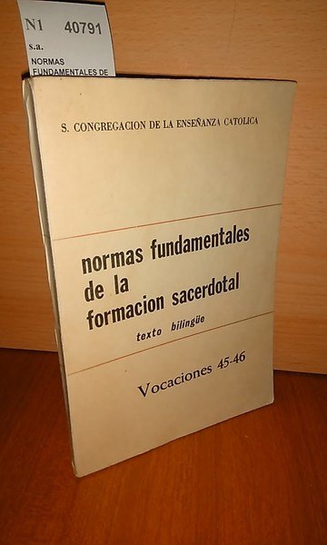 NORMAS FUNDAMENTALES DE LA FORMACIÓN SACERDOTAL. Edición bilingüe