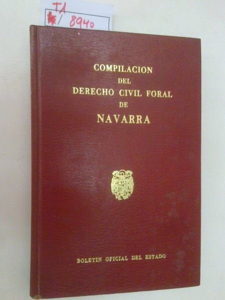Compilación del derecho civil foral de Navarra.