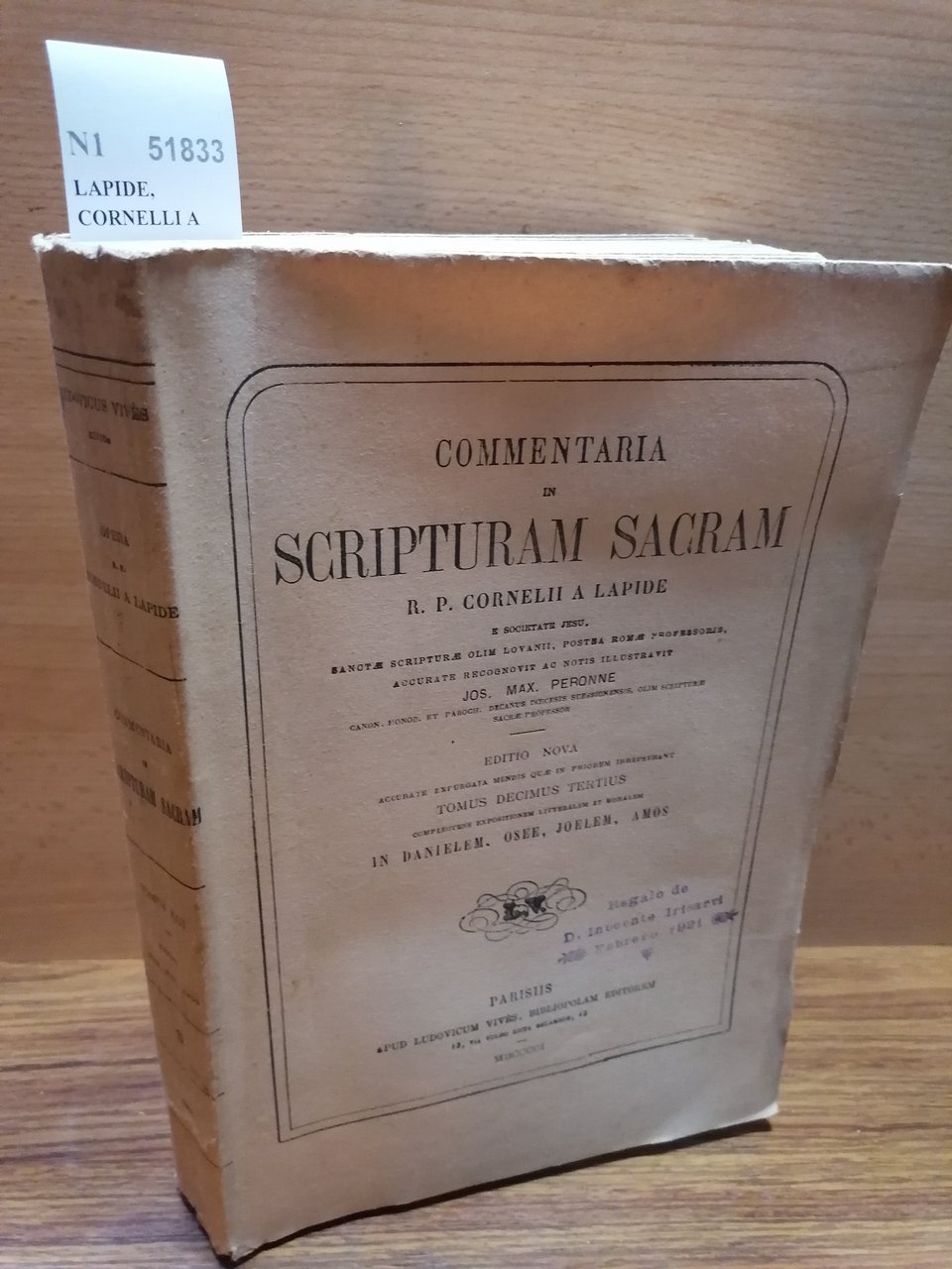 COMMENTARIA IN SCRIPTURAM SACRAM. R.P. --- e soc. Jesu. Sanctae …