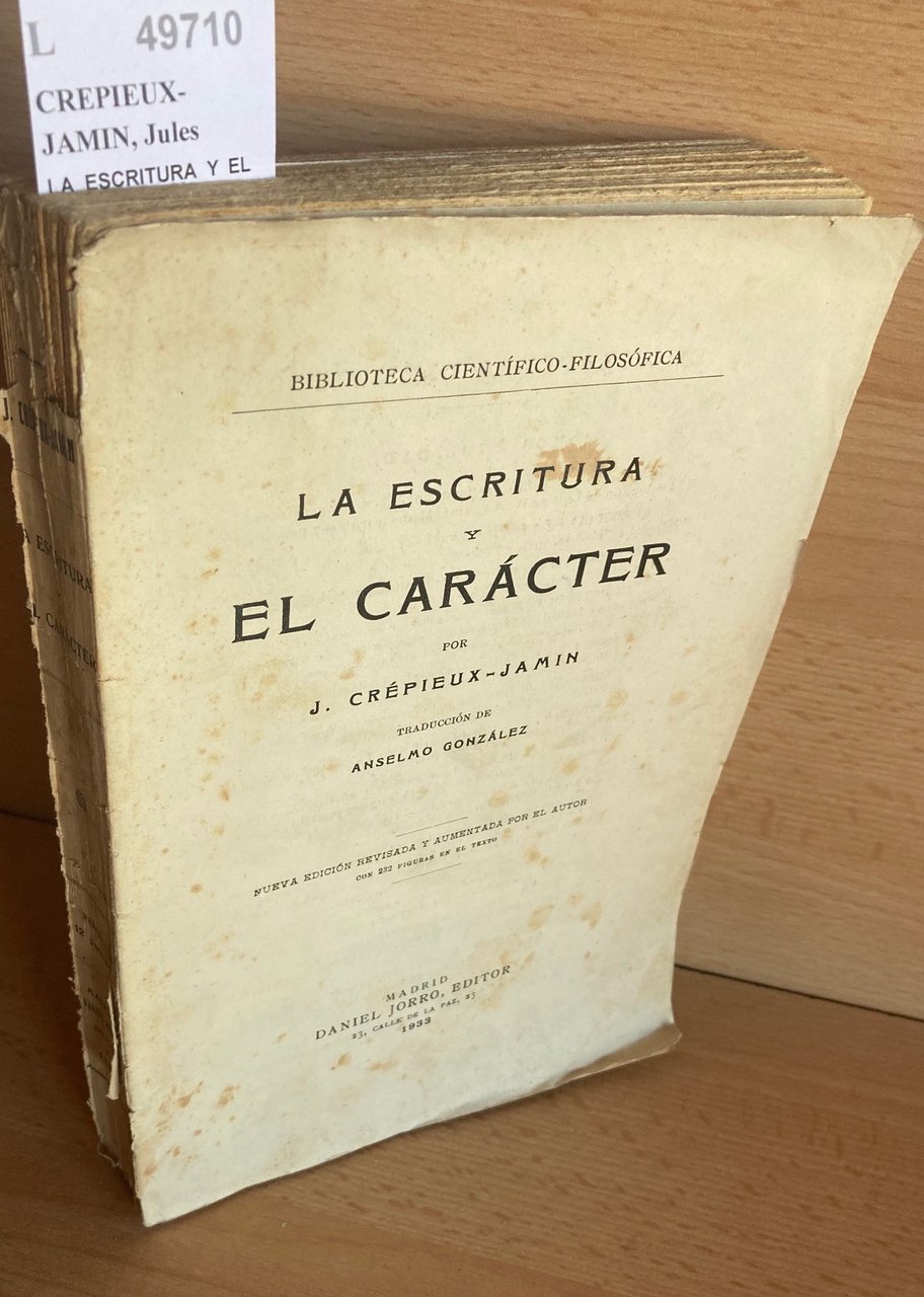 LA ESCRITURA Y EL CARACTER
