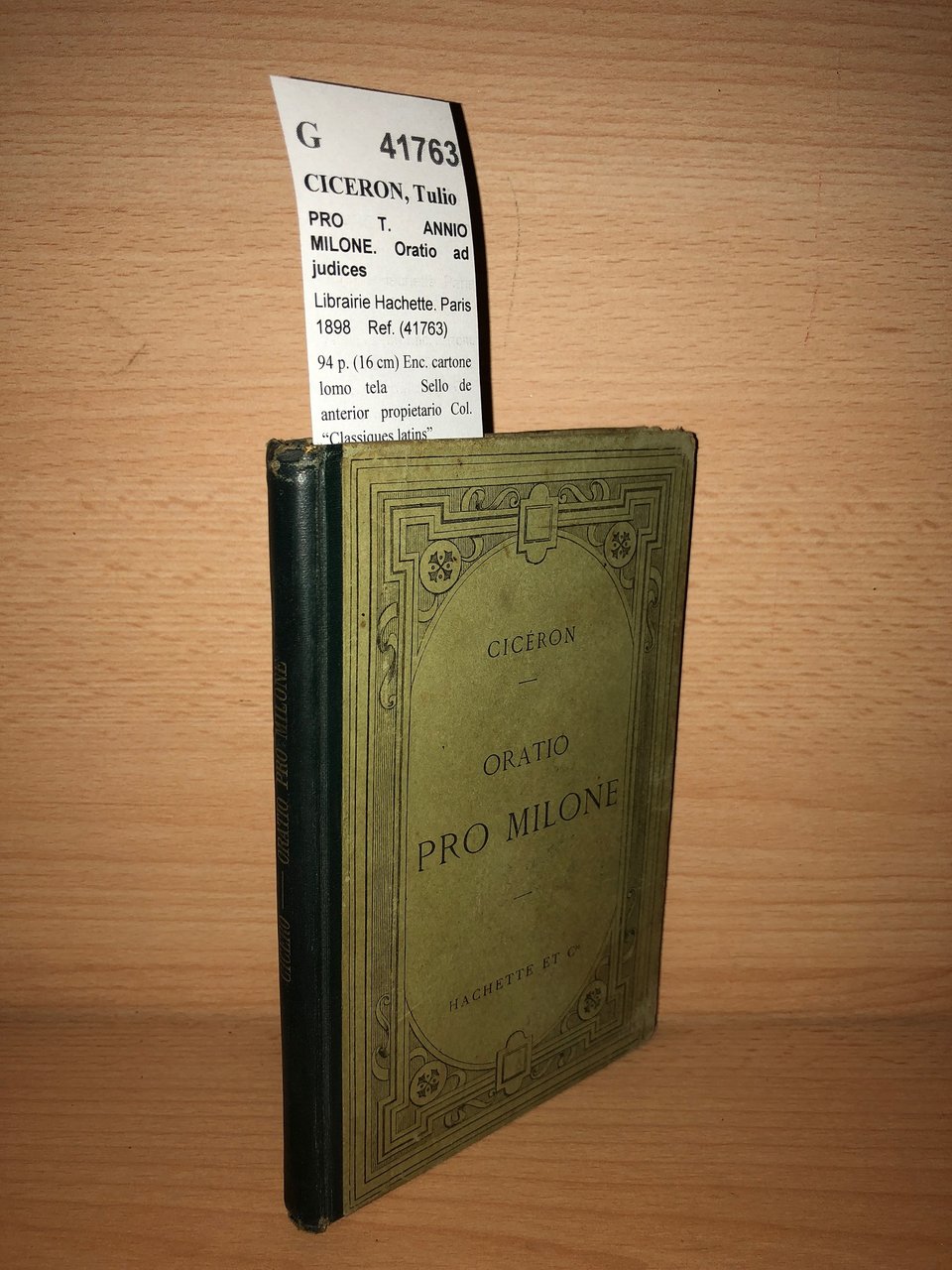 PRO T. ANNIO MILONE. Oratio ad judices