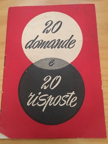 20 domande e 20 risposte.