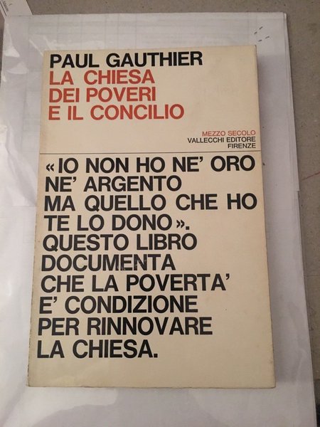 La chiesa dei poveri e il concilio.