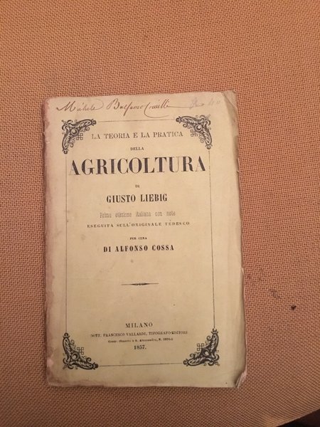 La teoria e la pratica della agricoltura.