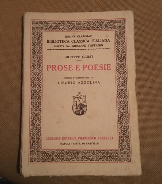 Prose e poesie.