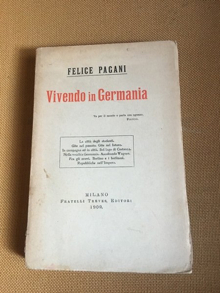 Vivendo in Germania.