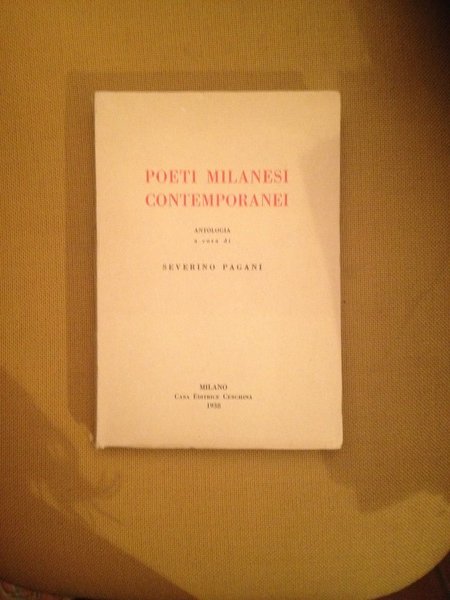 Poeti milanesi contemporanei.
