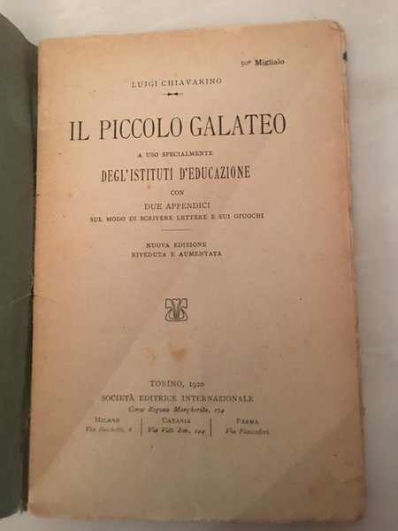 Il piccolo galateo.