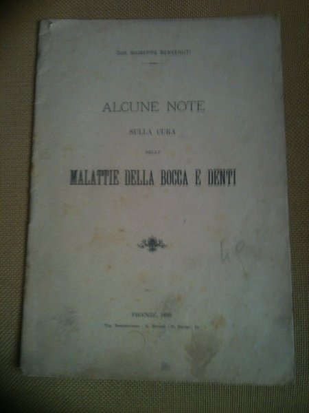 Alcune note sulla cura delle malattie della bocca e denti.