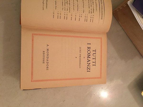Tutti i romanzi.