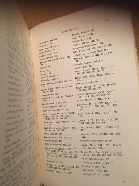 Poesia Inglese contemporanea da Thomas Hardy agli apocalittici