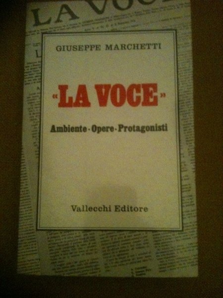 La Voce ambiente - opere - protagonisti.