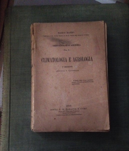 Climatologia e agrologia.